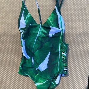 Green Osc  One-piece Bathing Suit